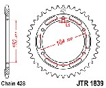 etzov rozeta 55 zub. Vrobce JT. JTR1839.55 JT